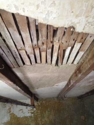 Jesse repaired the laths in the kitchen ceiling..
